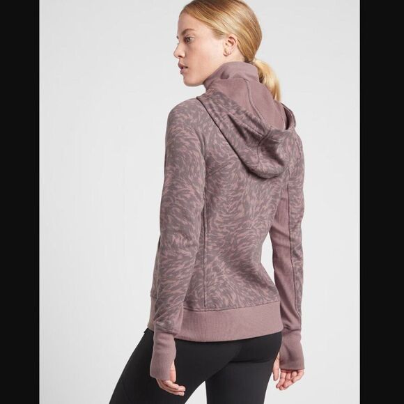 Athleta Triumph Printed Hoodie Jacket Size XXS - Picture 9 of 13